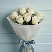Букет 7 Белых роз Эдлесс Лав #REPLACE_PRED# Емве