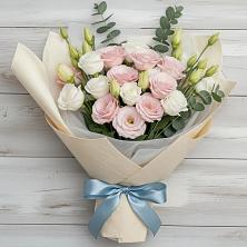 Букет шампанское в Емве Букет цветов из: Лизиантусы в Емве