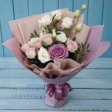 Букет цветов из:  Розы и Лизиантусы в Емве