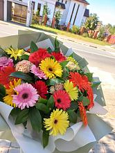 Букет цветов из:  Герберы #REPLACE_PRED# Емве