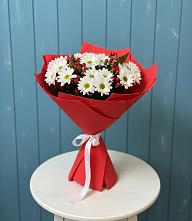 Букет ягоды на снегу в Емве Букет цветов из:  Хризантемы в Емве