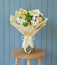 Букет Луч солнца в Емве Букет цветов из:  Хризантемы и Розы в Емве