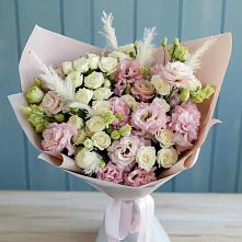 Букет цветов из:  Альстромерии и Розы #REPLACE_PRED# Емве